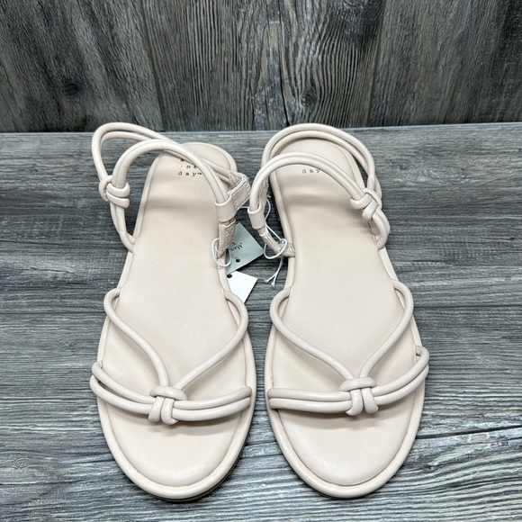 Women's Lara Ankle Strap Sandals - A New Day Off White - Picture 5 of 7